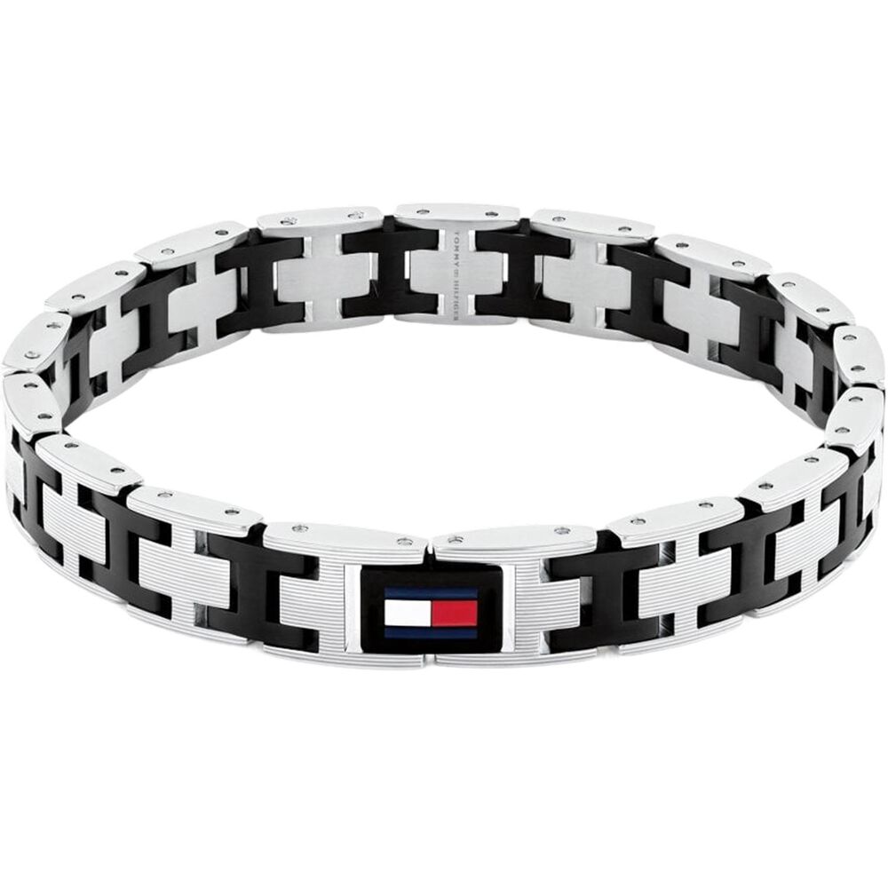 Tommy Hilfiger Two Tone Stainless Steel H-Link Bracelet