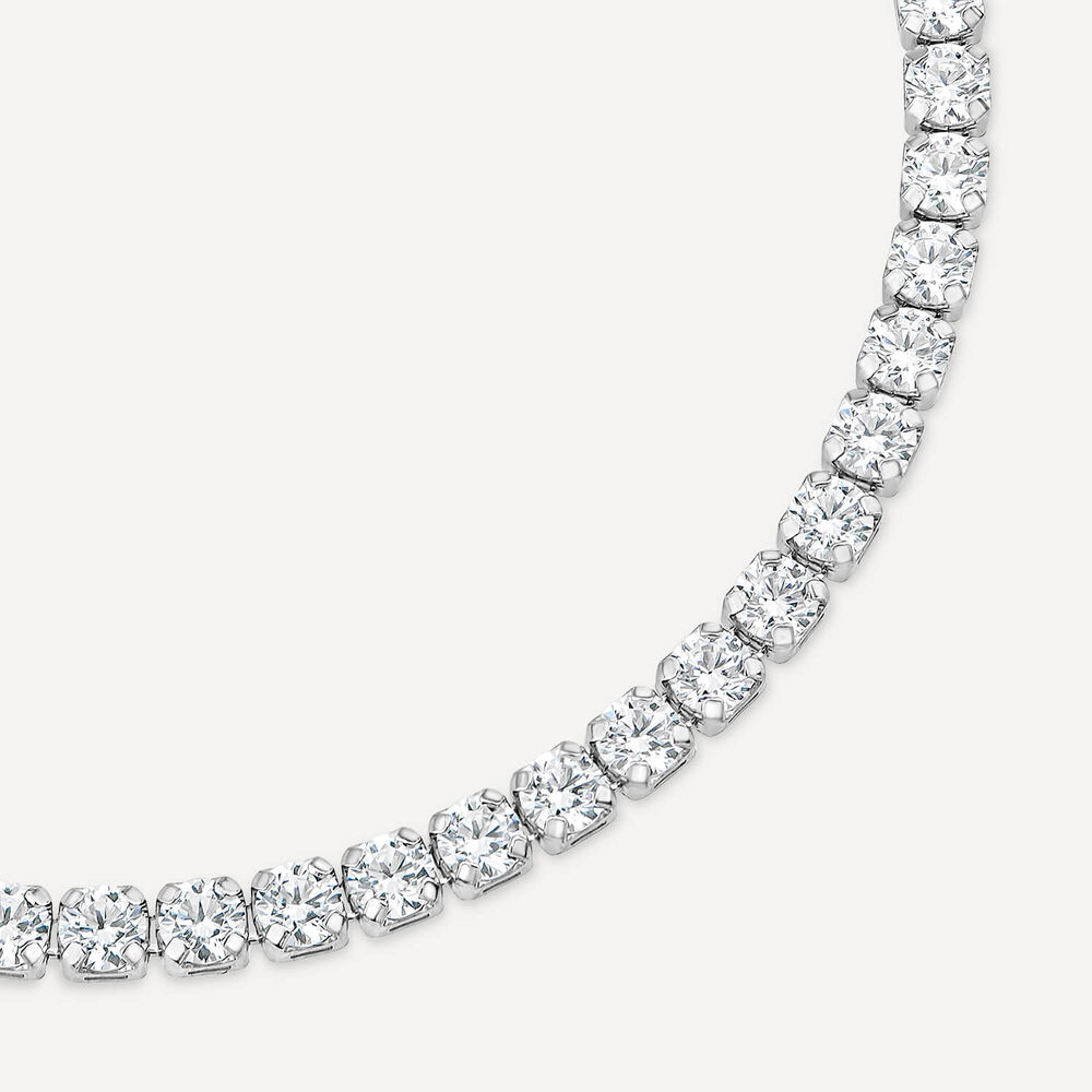 Sterling Silver Cubic Zirconia Tennis Bracelet