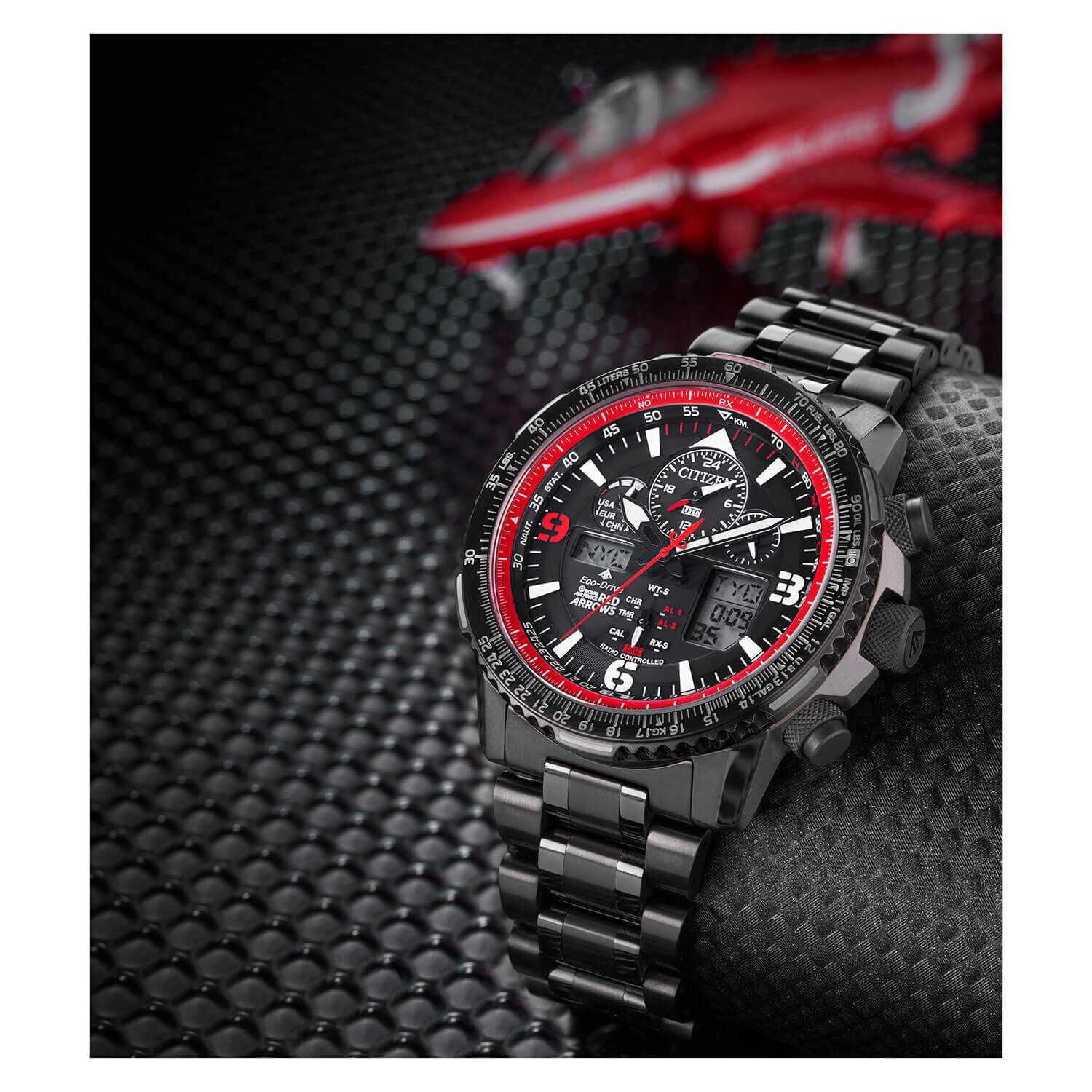 Citizen skyhawk red online arrows limited edition