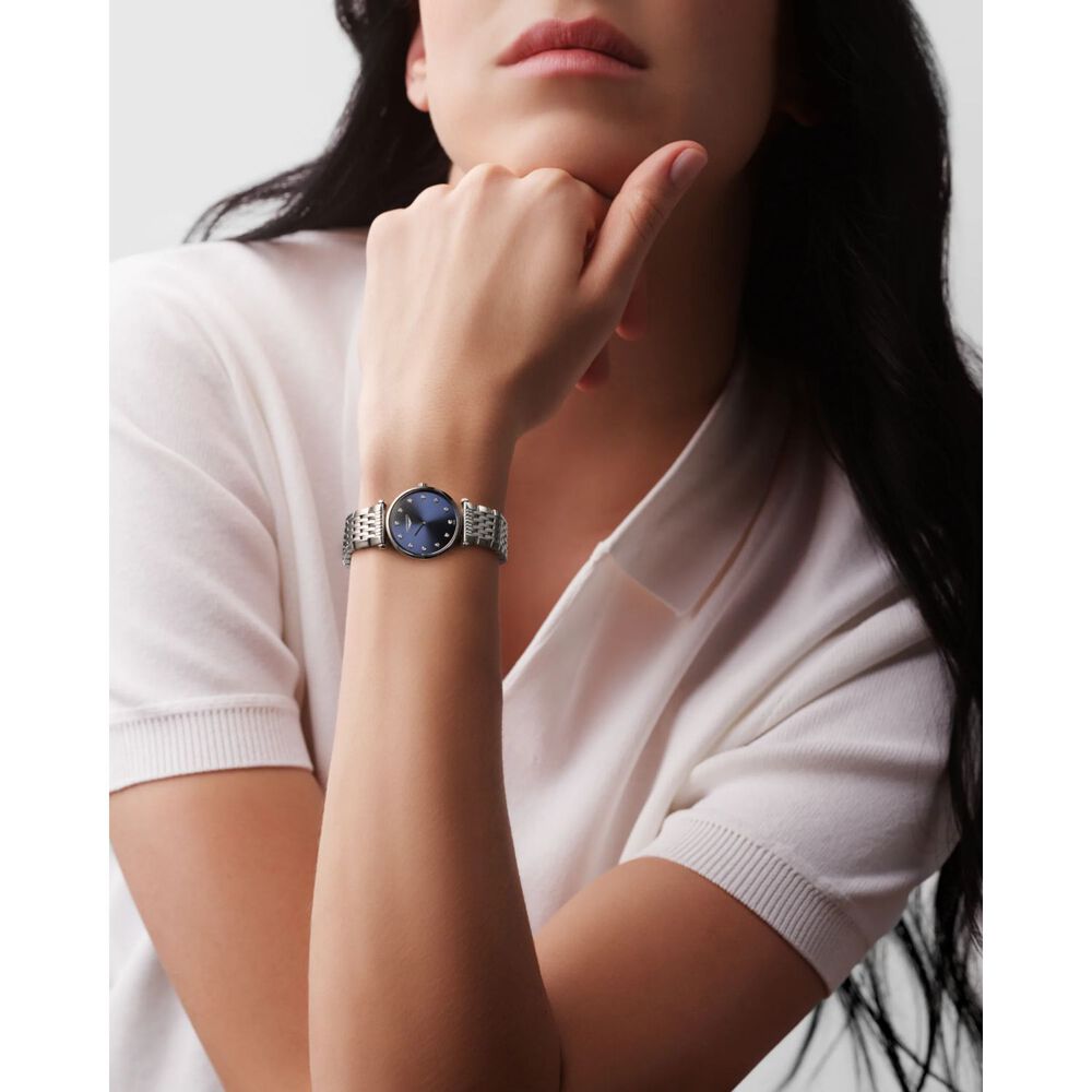 Longines Le Grande Classique 24mm Diamond Dot Blue Dial Steel Case Watch image number 5