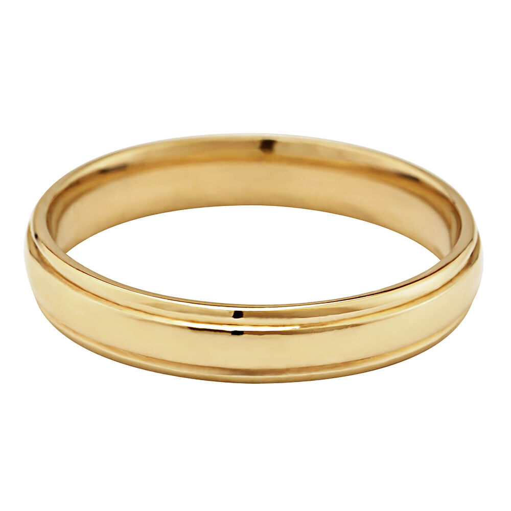 9ct Gold 4mm Wedding Ring image number 0