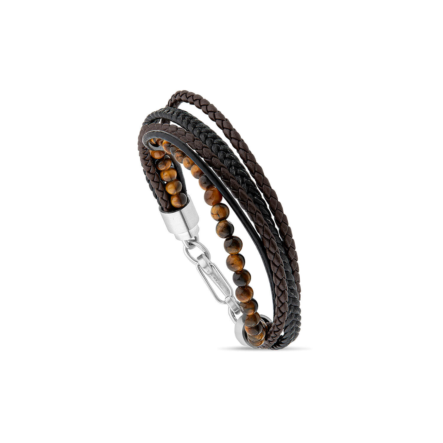Tiger eye leather bracelet store
