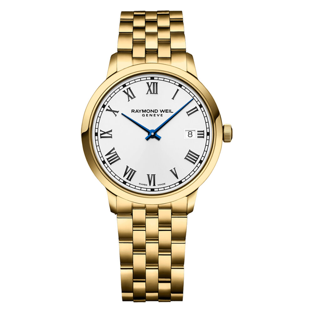Raymond Weil Toccata White Dial With Yellow Gold PVD Bracelet Watch