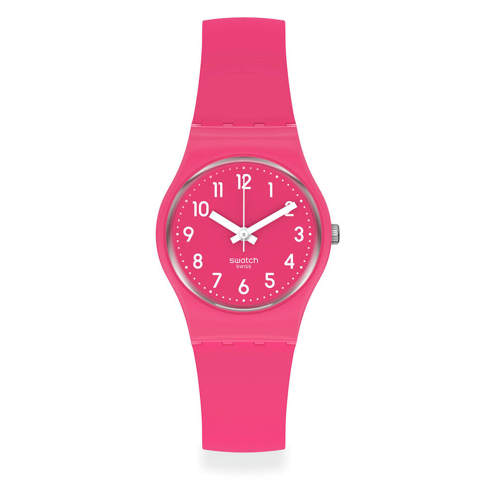Swatch Originals Back To Pink Berry Pink Dial Pink Strap Watch