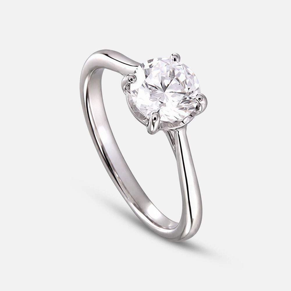 Prism 9ct White Gold 1.00ct Round Brilliant Diamond Solitaire Ring