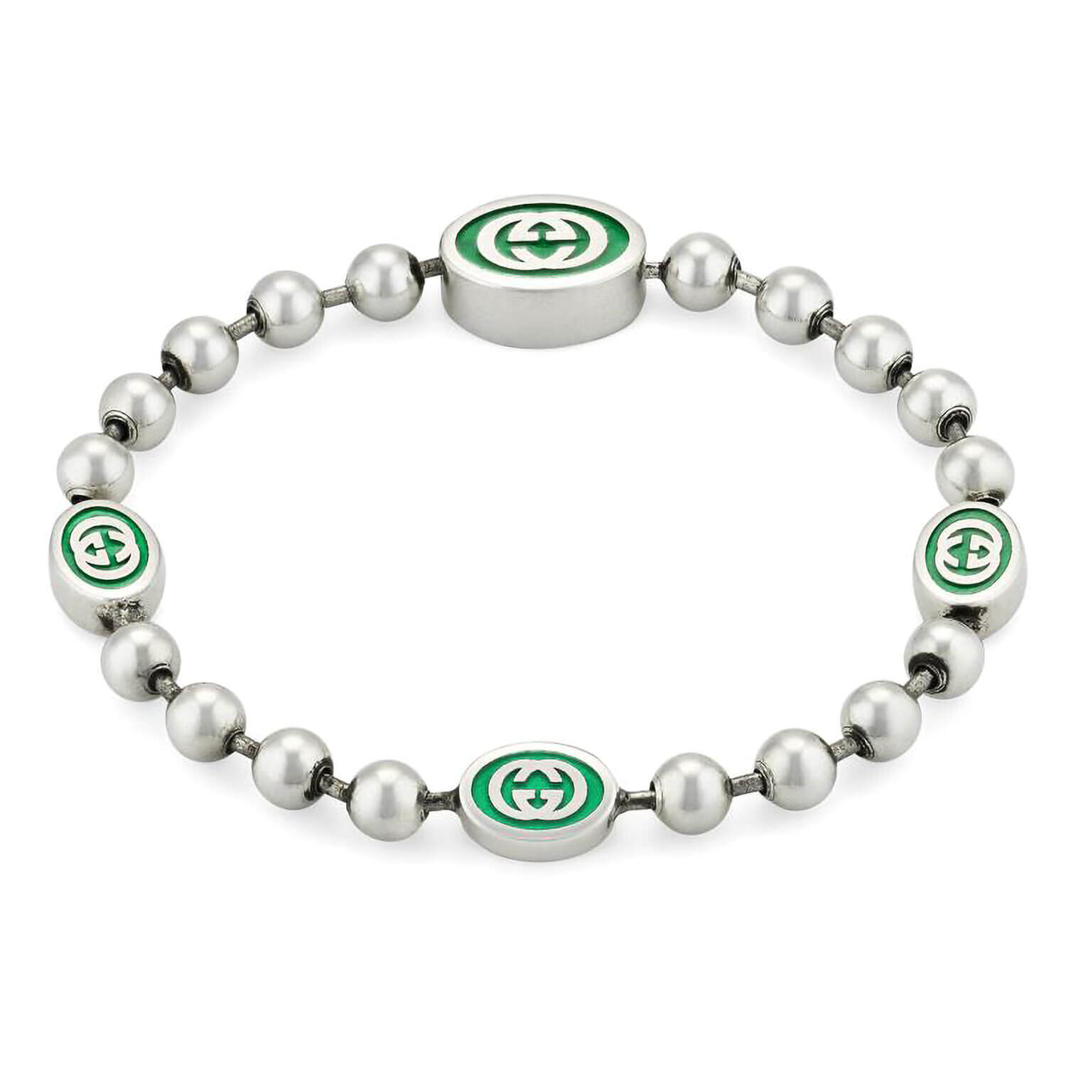Gucci interlocking g bracelet in silver online