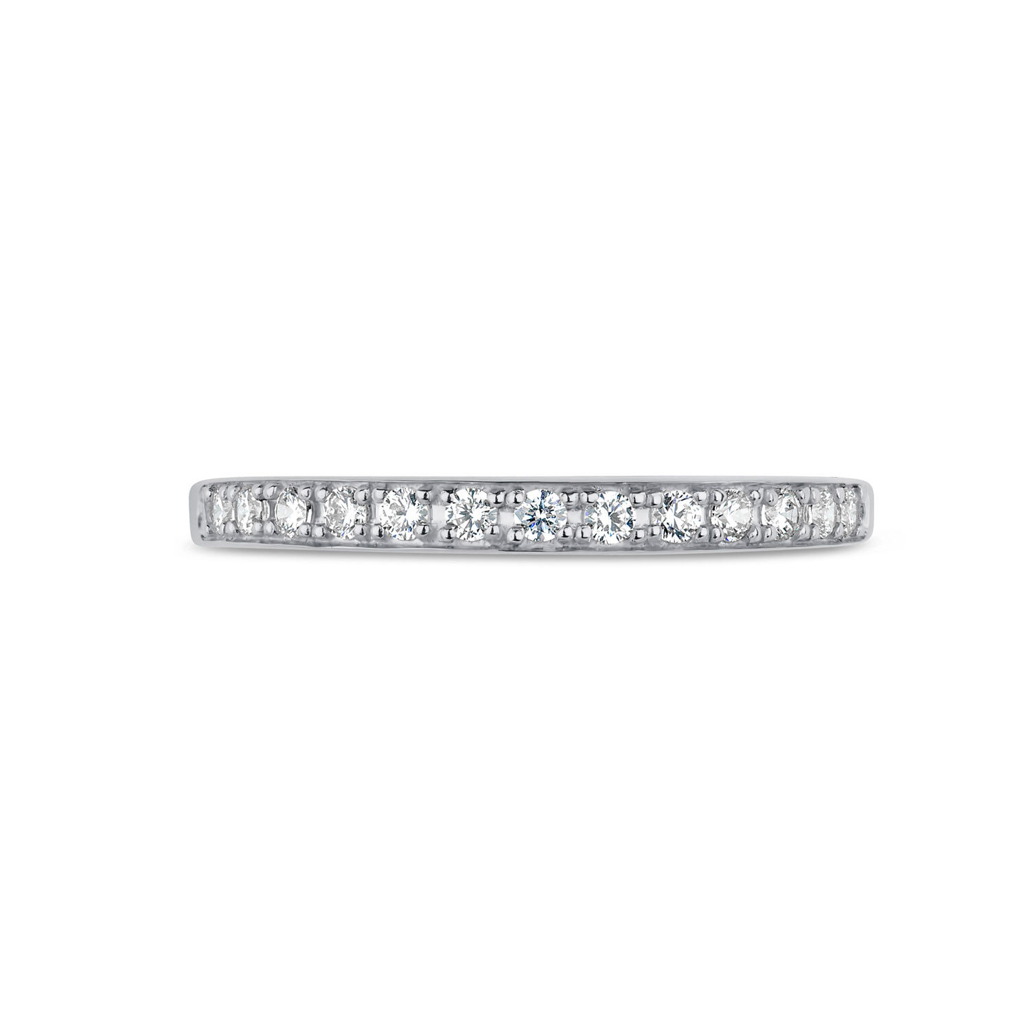 White gold eternity band with sale cz