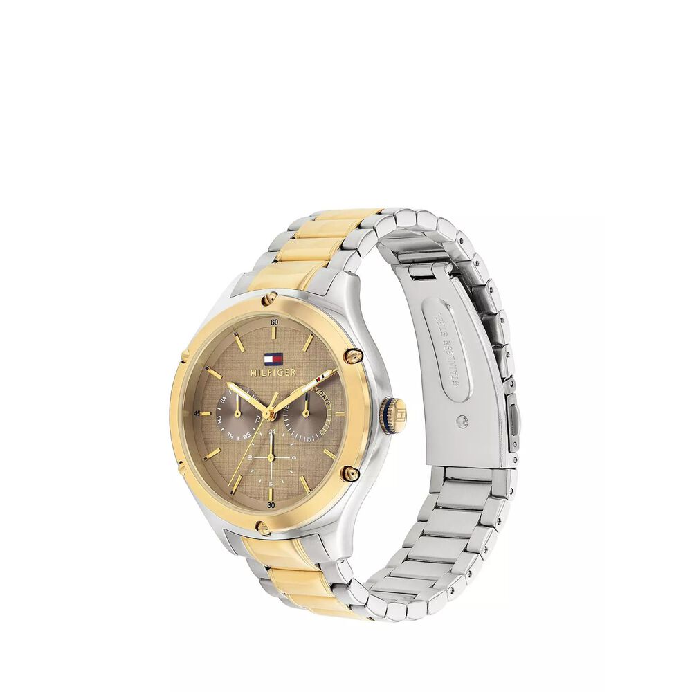 Tommy Hilfiger 40mm Taupe Dial Yellow Gold IP & Steel Case Watch image number 2
