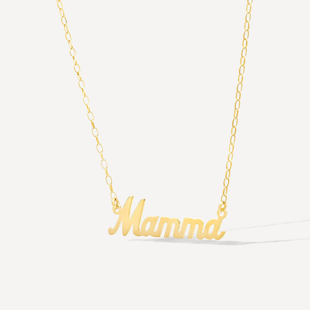 9ct Yellow Gold Personalised Name Necklace (up to 6 letters) (Special Order: 3-5 weeks) image number 5
