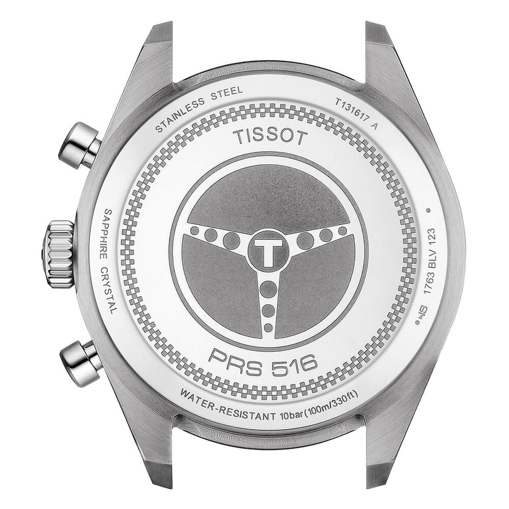 Pre-Owned Tissot PRS516 45mm Chronograph Blue Dial Steel Case Bracelet Watch