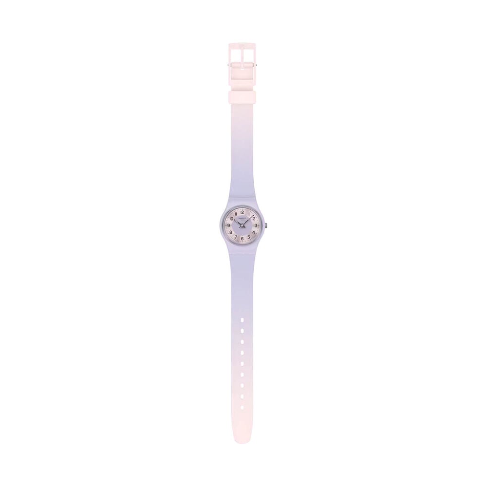 Swatch Originals Lilac Lightness 25mm Purple Dial Purple Gradient Silicon Strap Watch image number 2