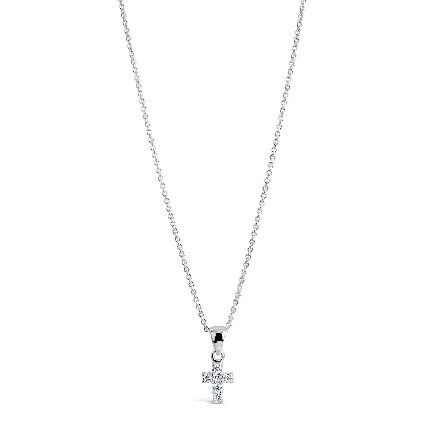Small cubic store zirconia necklace
