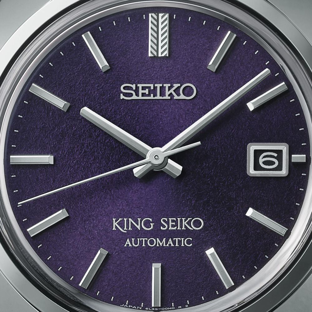 King Seiko ‘Edo Purple’ 6L 1969 Re-Interpretation 39.4mm Stainless Steel Bracelet Watch image number 1