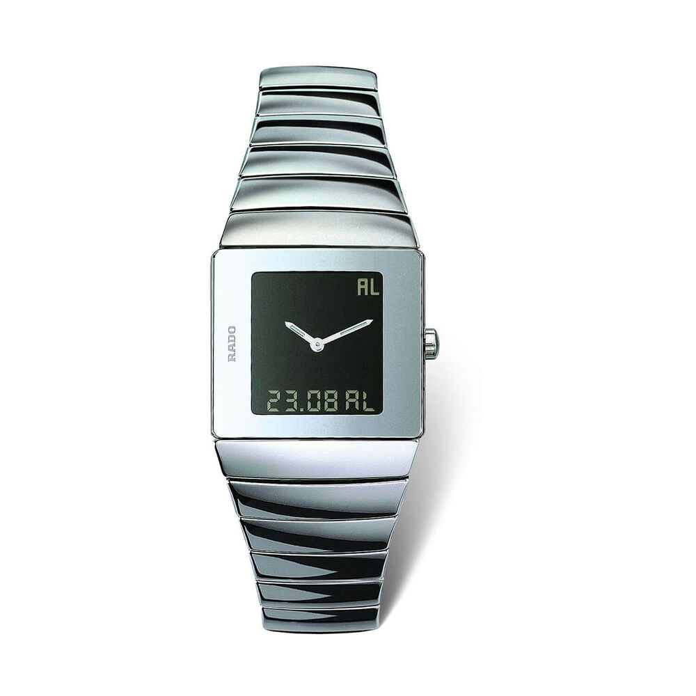 Pre-Owned Rado Sintra Jubile 31x27mm Digital Dial Ceramic Bracelet Watch