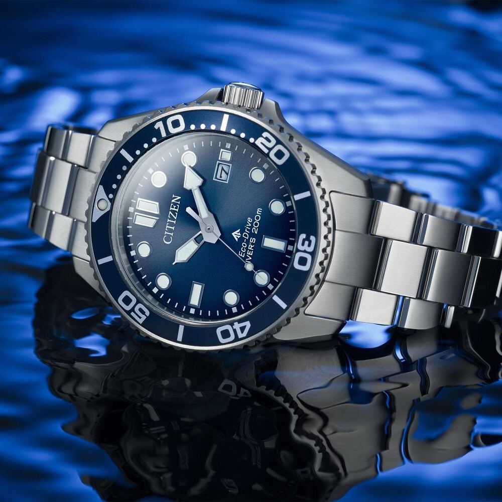 Citizen Promaster Diver 44mm Blue Dial Stainless Steel Bracelet Watch