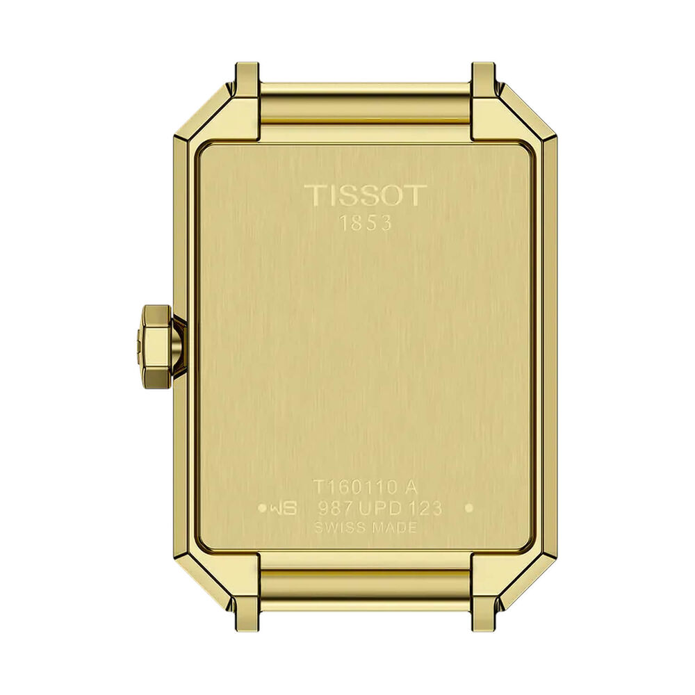 Tissot SRV 21.8x30mm Mother of Pearl Dial Gold Tone Stainless Steel Bracelet Watch