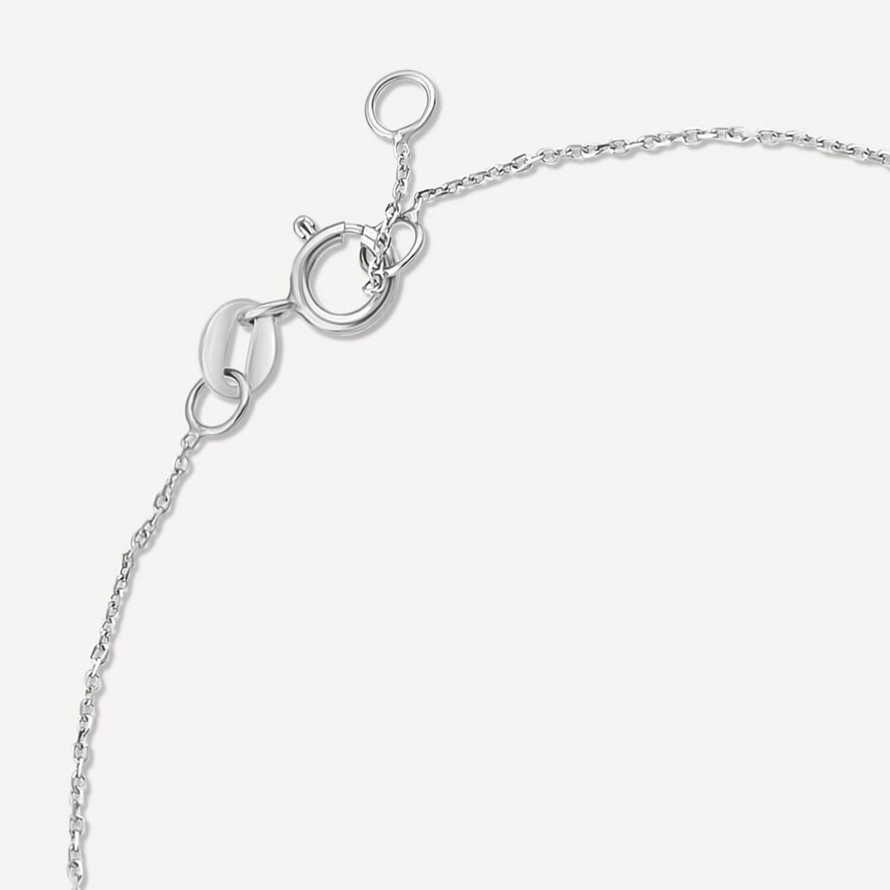 9ct White Gold Polished & Cubic Zirconia Stars Bracelet image number 4
