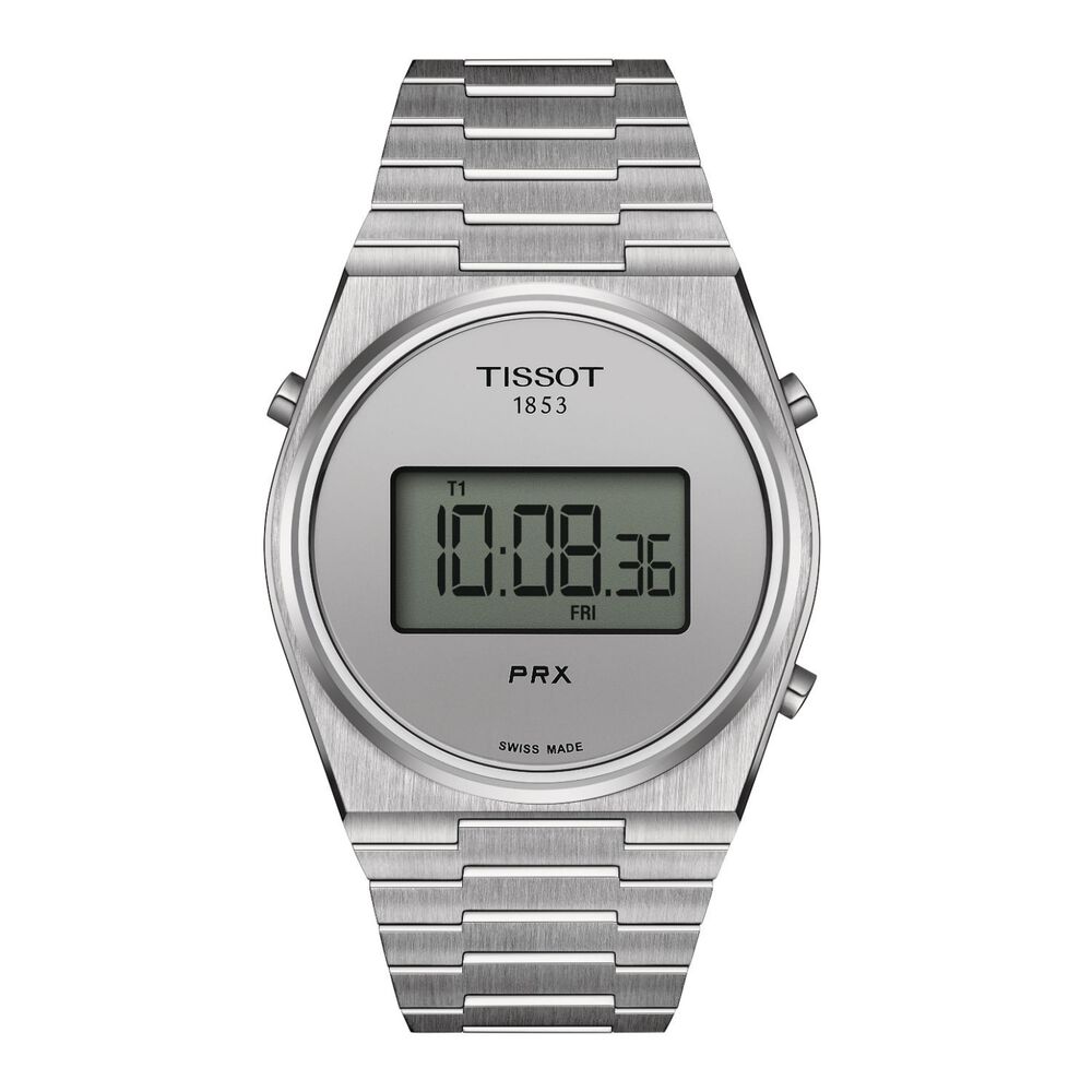Tissot PRX Digital 40mm Silver Dial Steel Case Bracelet Watch image number 0