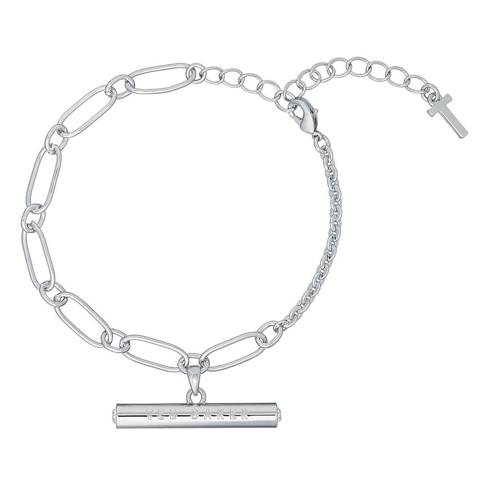 Ted Baker THARSA T-Bar Crystal Silver Bracelet