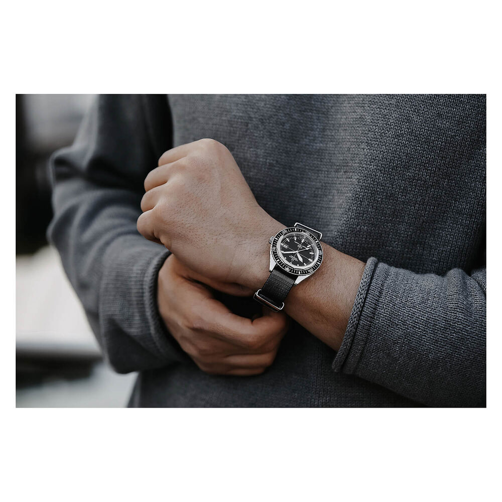 Certina DS Super PH500M 43mm Black Dial Black Bezel Steel Case NATO Strap Watch image number 12