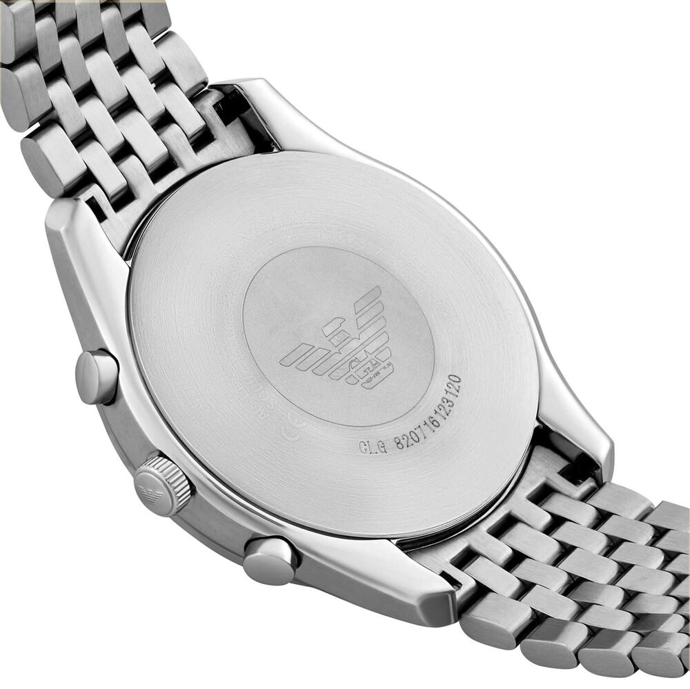 Emporio Armani Antonio Chronograph 41mm Blue Dial Stainless Steel Bracelet Watch image number 3