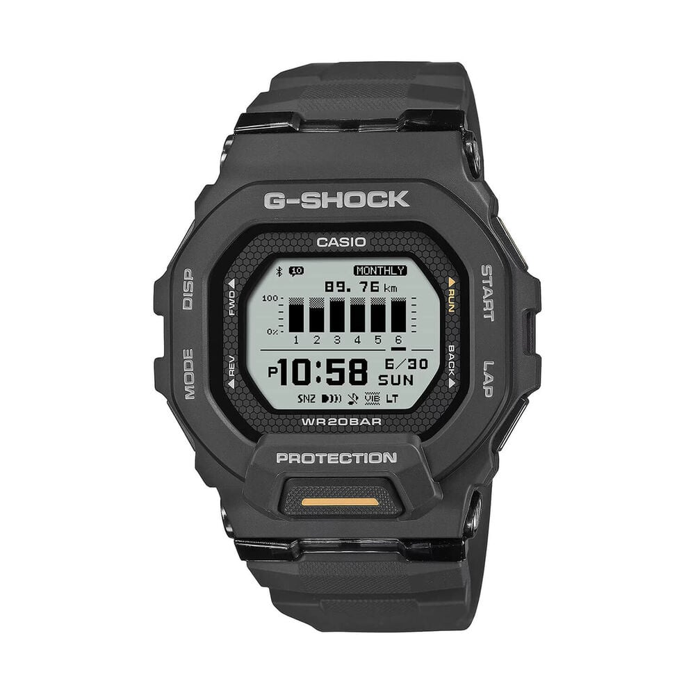 G-SHOCK G-SQUAD 48.4x45.9mm Digital Display Black Resin Strap Watch