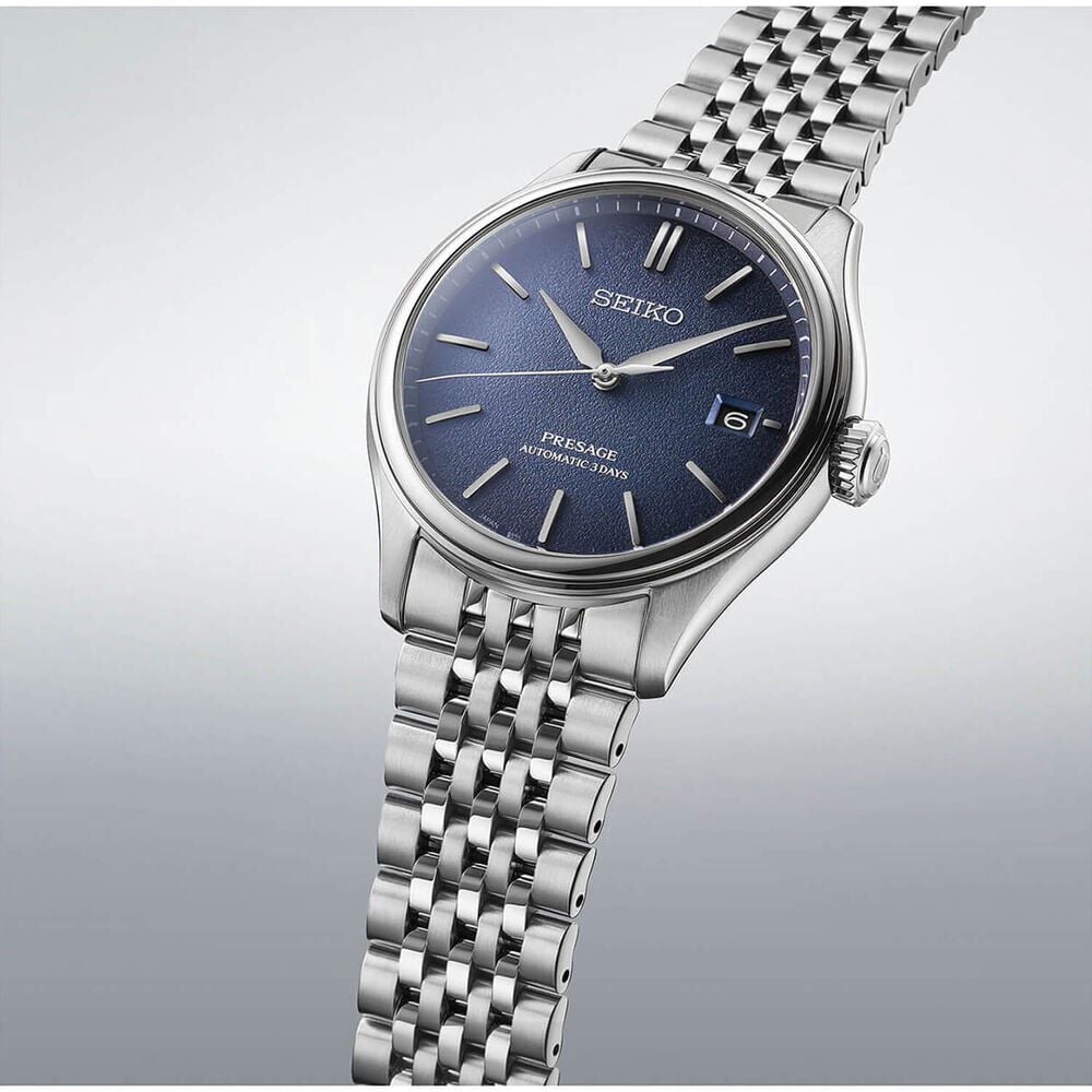 Seiko Presage Classic 'Ai-iro' Japan Blue 40mm Dial Steel Bracelet Watch