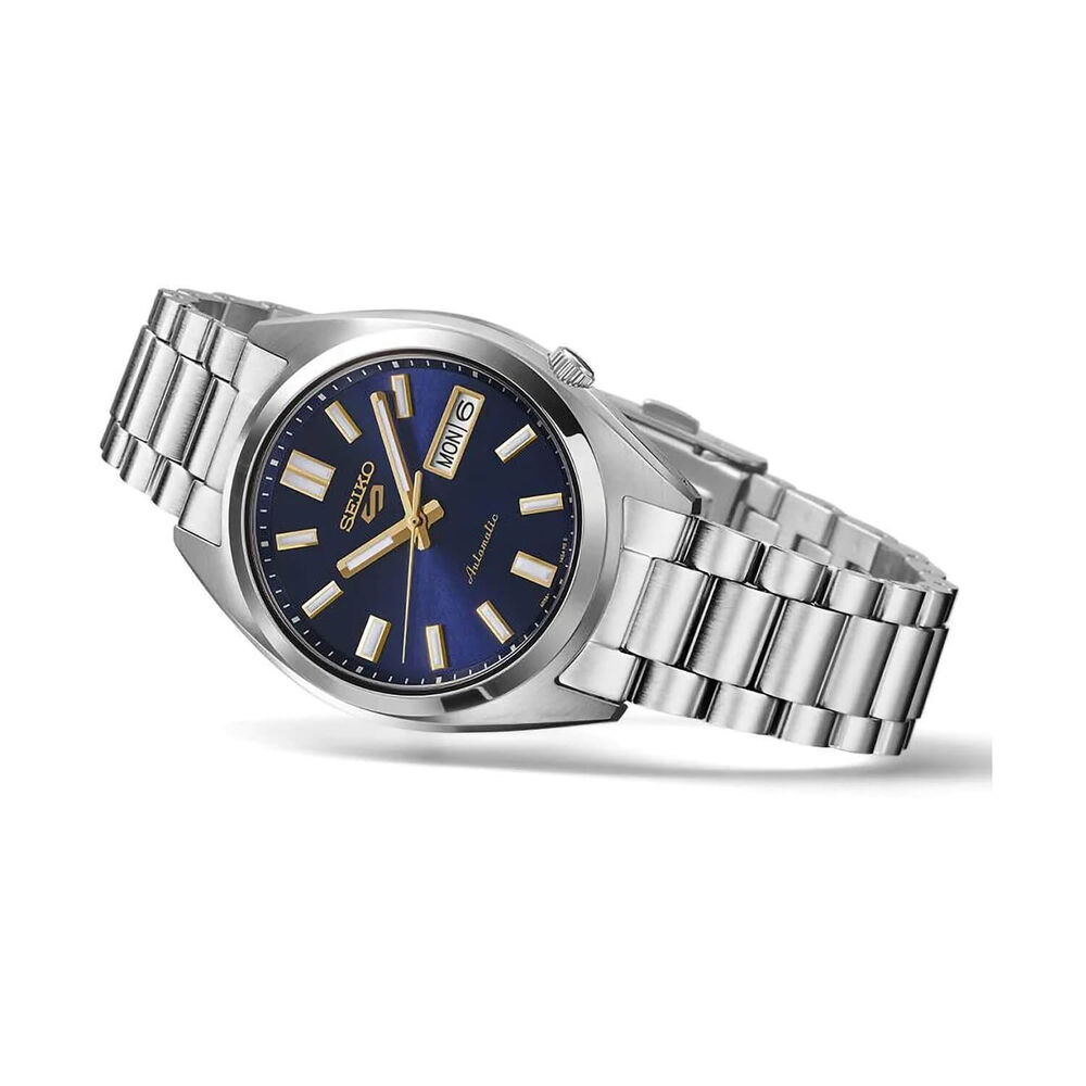 Seiko 5 Sports SNXS 37mm Blue Dial Stainless Steel Bracelet Watch