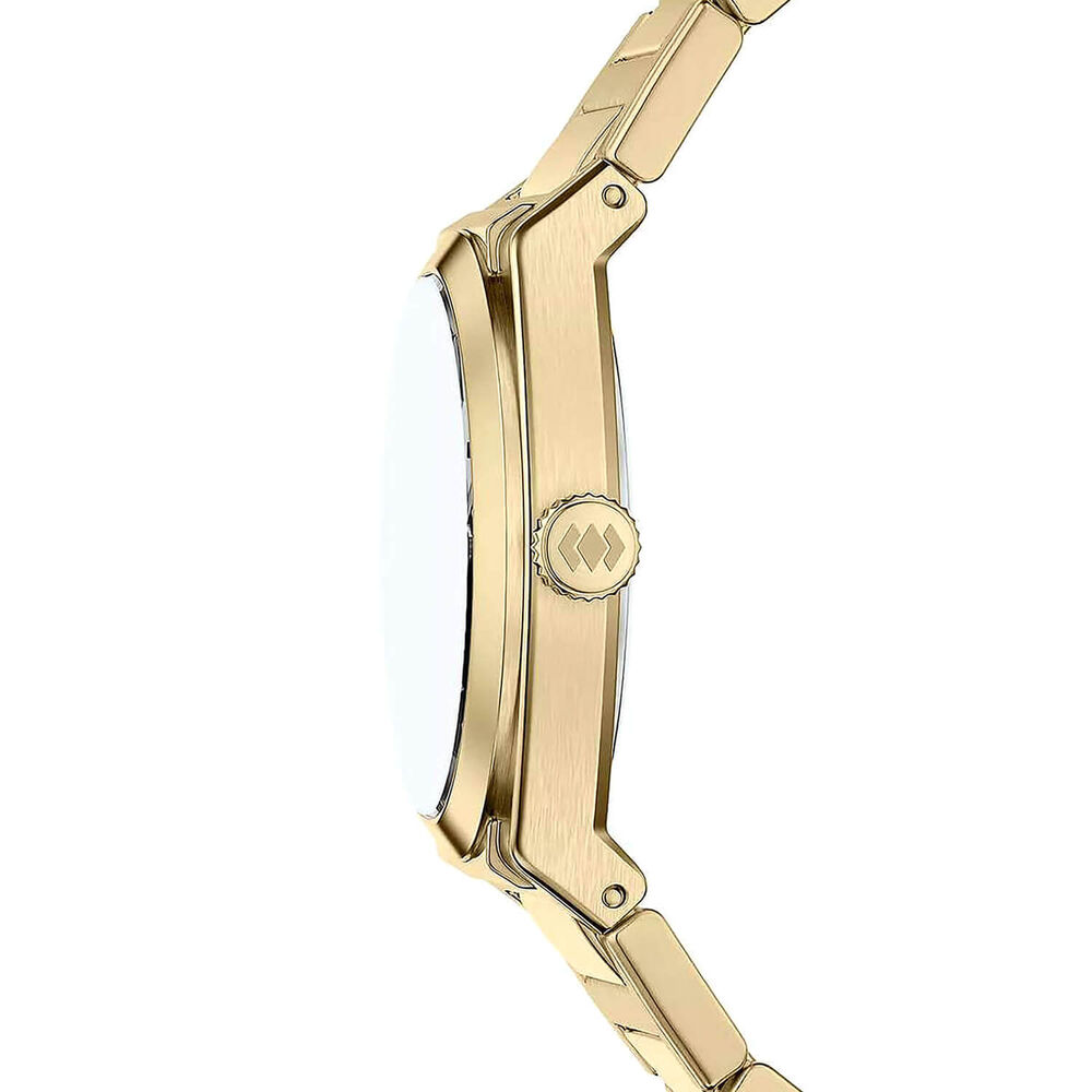 Fossil Everett 27mm Green Dial Gold Tone Stainless Steel Bracelet Watch