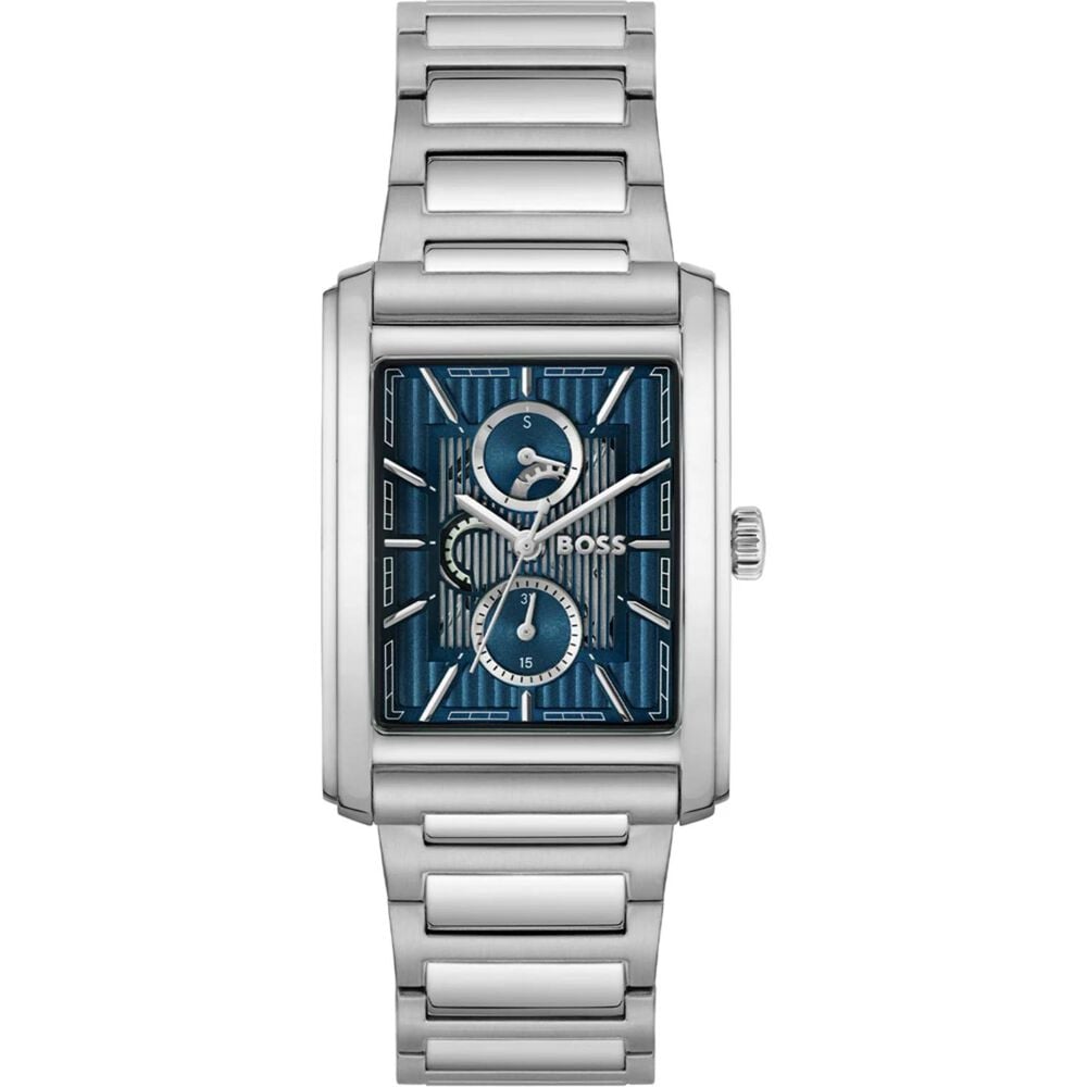 BOSS Principle Dress 42.5x30.5mm Blue Dial Stainless Steel Bracelet Watch image number 0