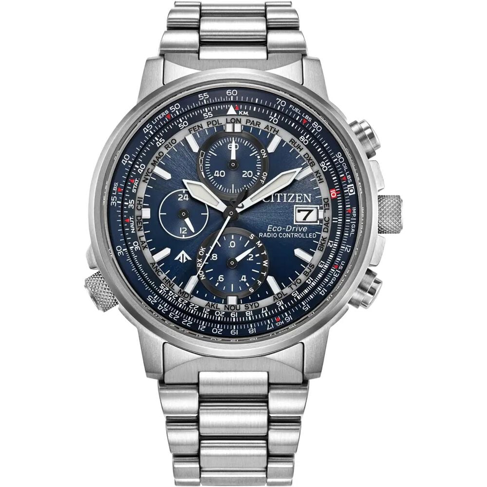 Citizen Promaster Navihawk AT 41mm Blue Dial Stainless Steel Bracelet Watch