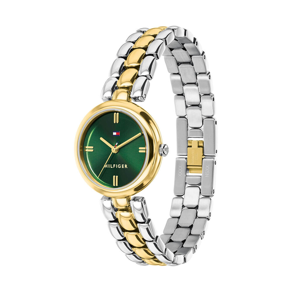 Tommy Hilfiger 26mm Green Dial Two Tone Steel Bracelet Watch