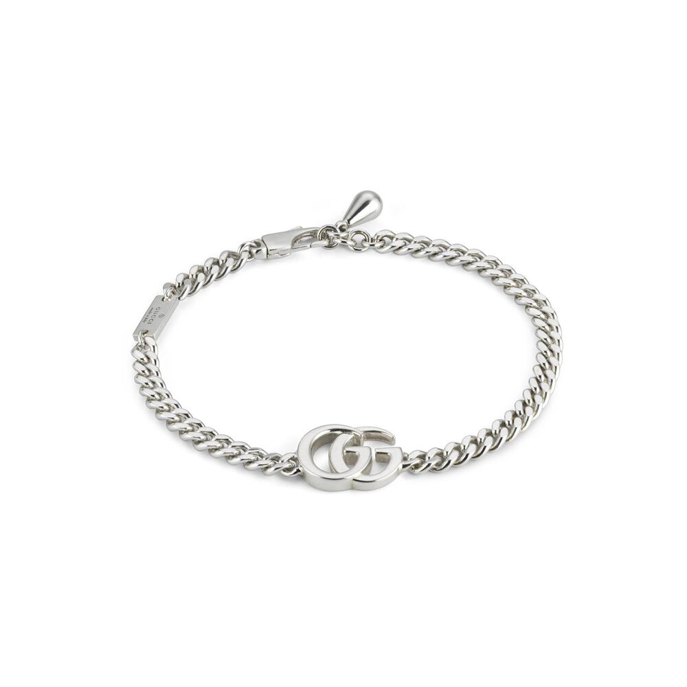 Gucci GG Marmont Sterling Silver Bracelet (Size L, 7") image number 0