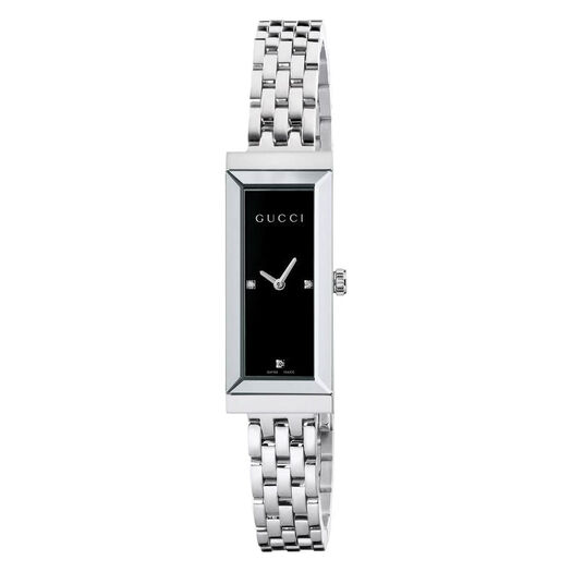 Gucci G-Frame Small Rectangular Black Dial Ladies Watch