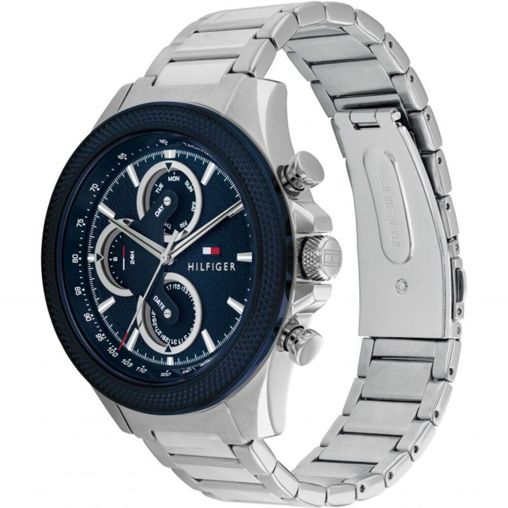 Tommy Hilfiger 46mm Blue Dial Steel Case Bracelet Watch image number 2