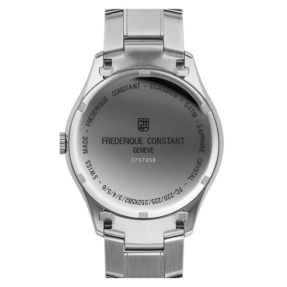 Frederique Constant Classics Index Quartz 40mm Blue Dial Bracelet Watch
