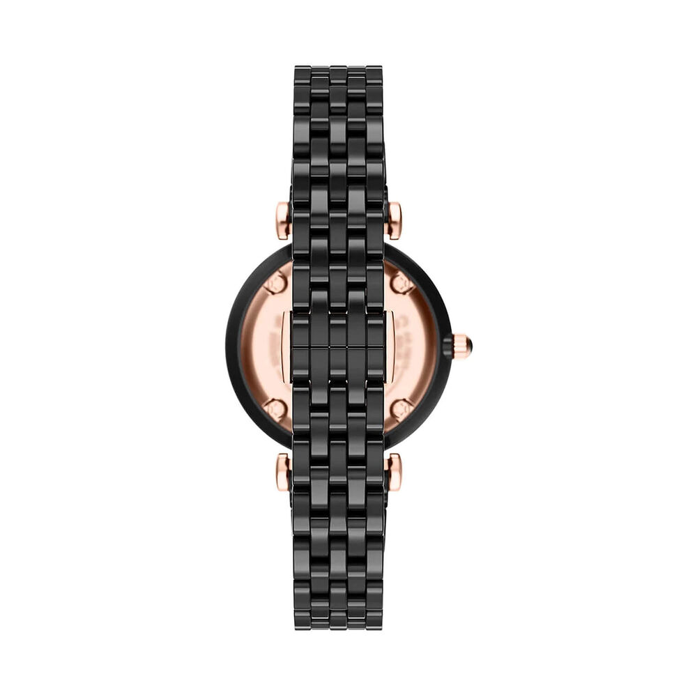 Emporio Armani 32mm Black Dial Black Ceramic Bracelet Watch