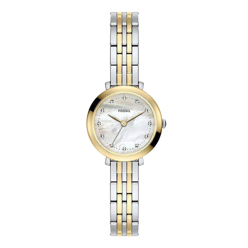 Fossil Heidi 26mm Mother of Pearl Dial Two Tone Stainless Steel Bracelet Watch