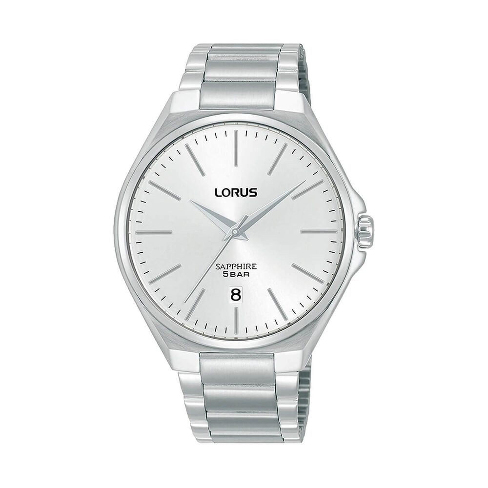 Lorus Quartz Gents 40mm Silver Dial Steel Bracelet Watch image number 0