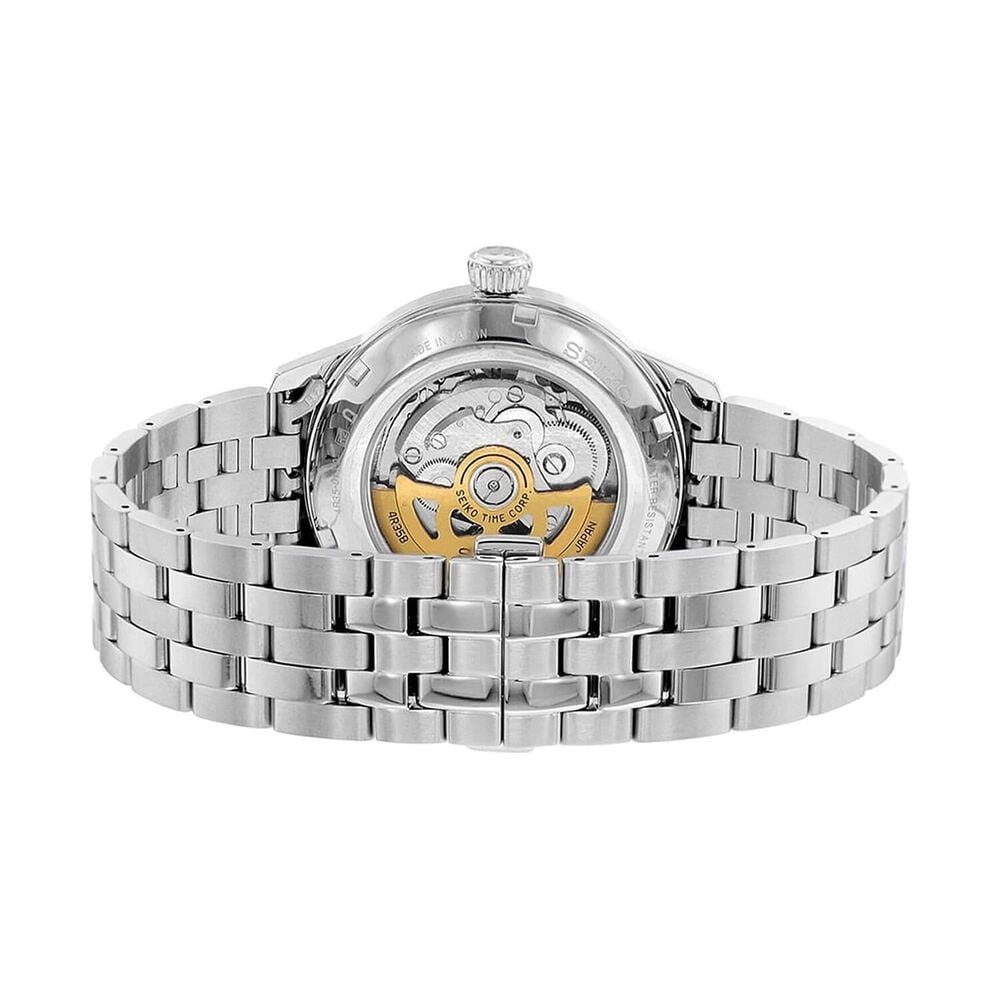 Seiko Presage Cocktail Time Crushed Ice &lsquo;Emerald Mist&rsquo; 38.5mm Blue Dial Steel Bracelet Watch