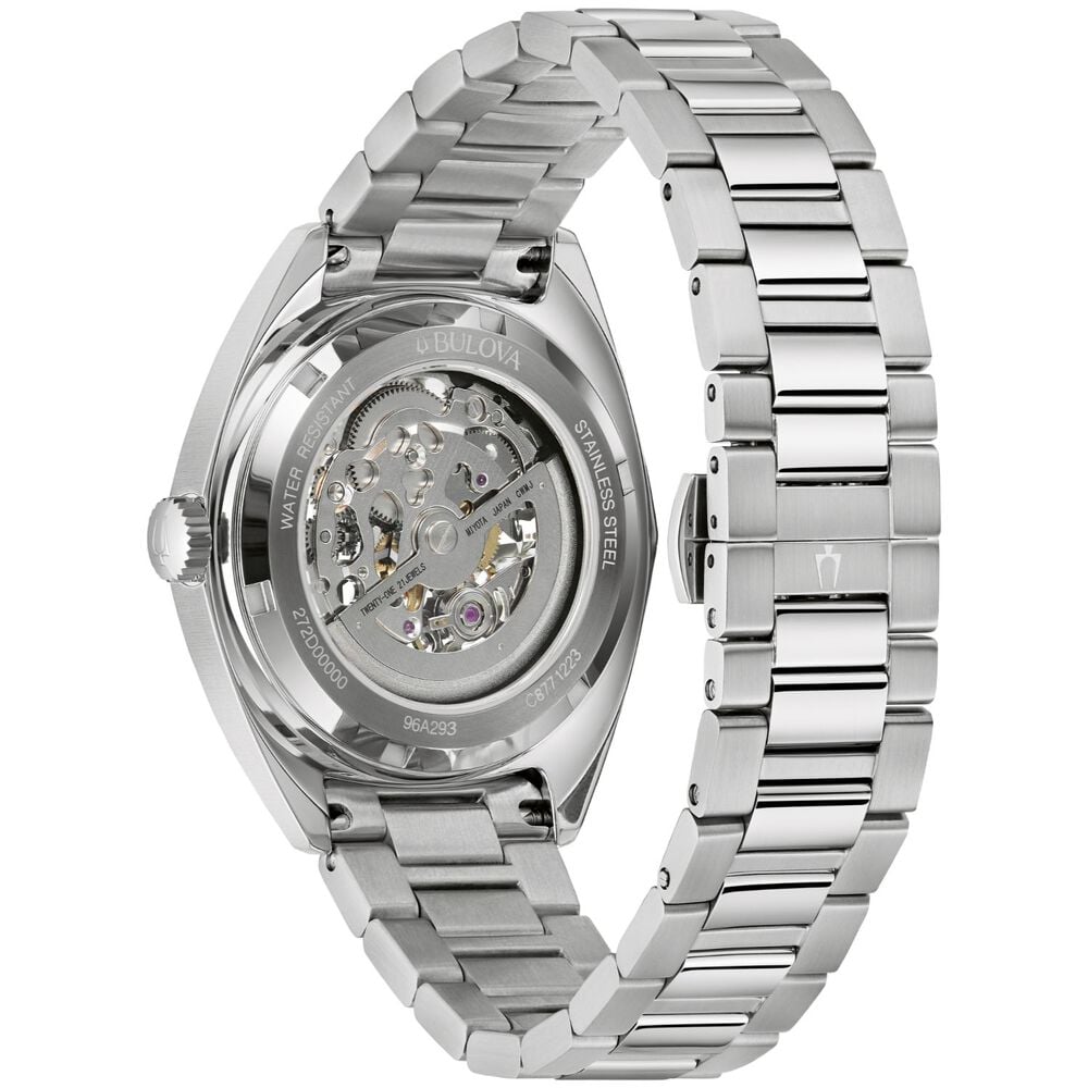 Bulova Sutton Skeleton Automatic 41mm Black Skeleton Dial Stainless Steel Bracelet Watch