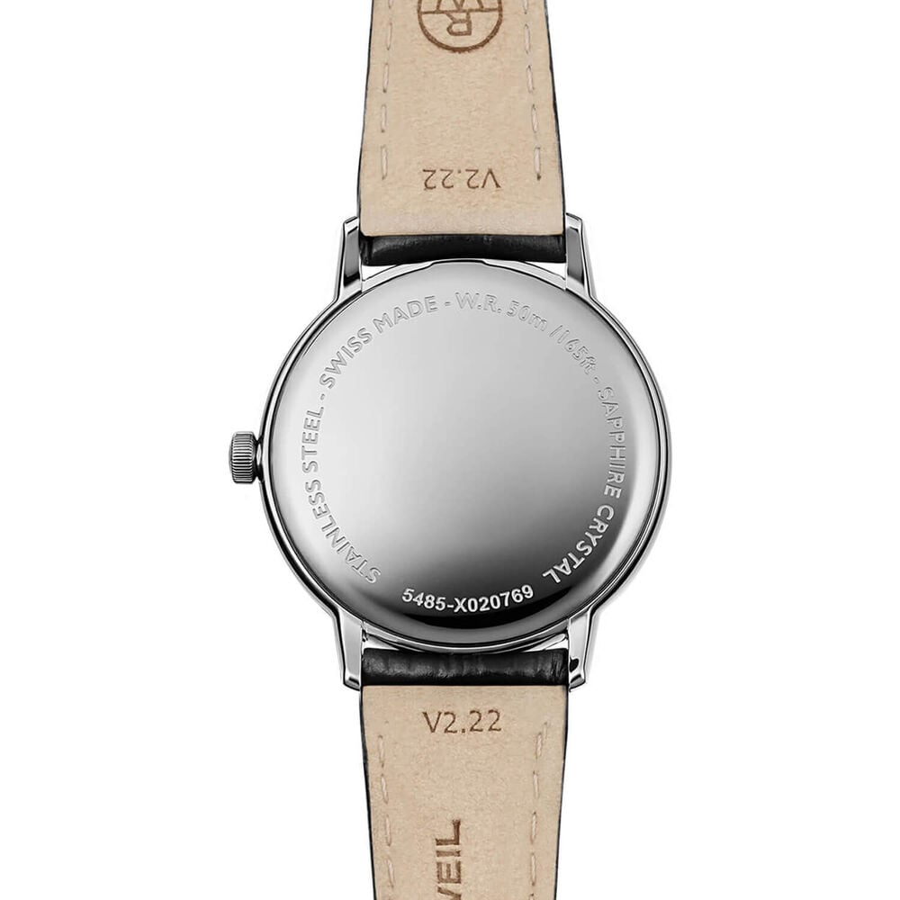 Raymond Weil Toccata Classic 39mm White Dial Black Leather Strap Watch