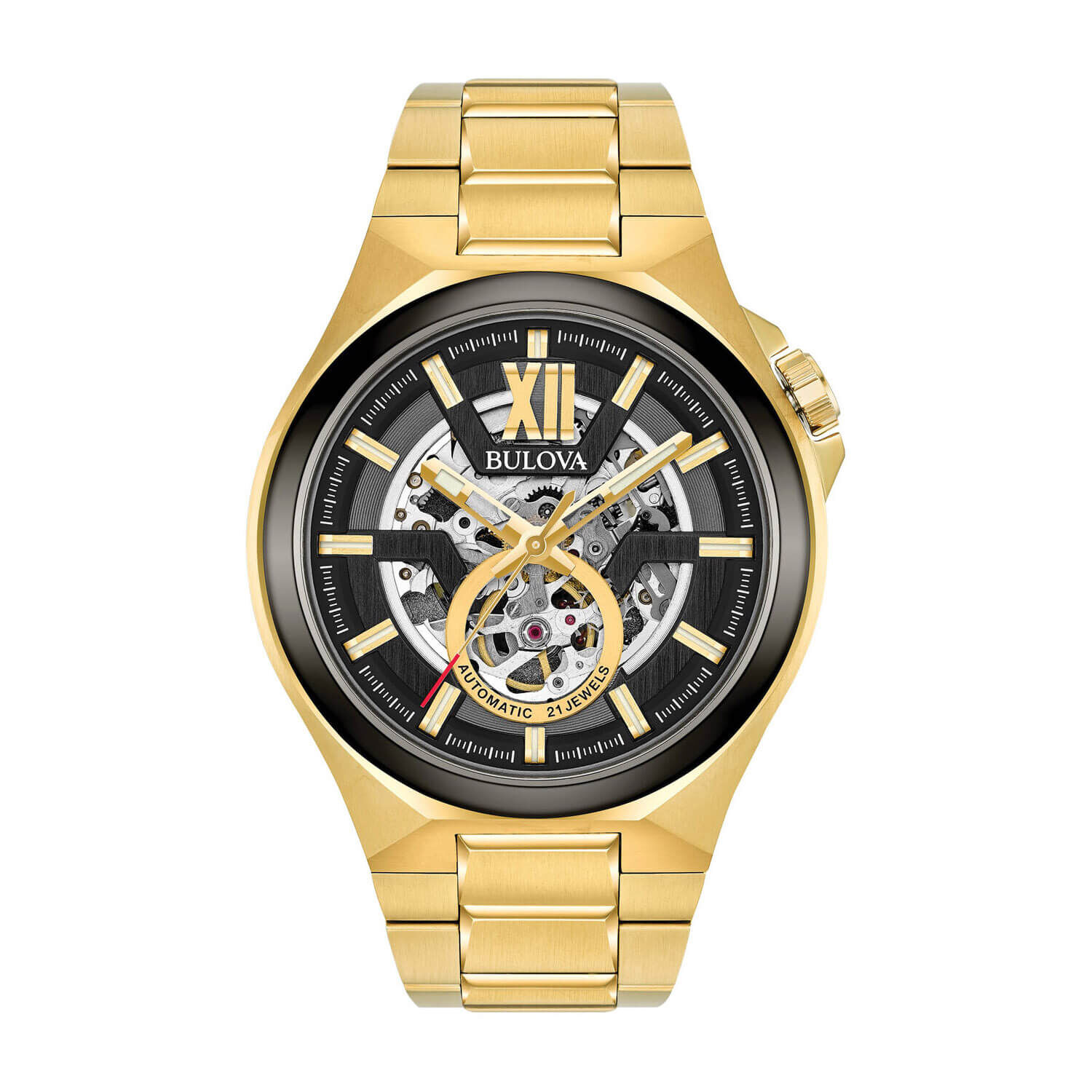 Bulova gold bracelet watch discount