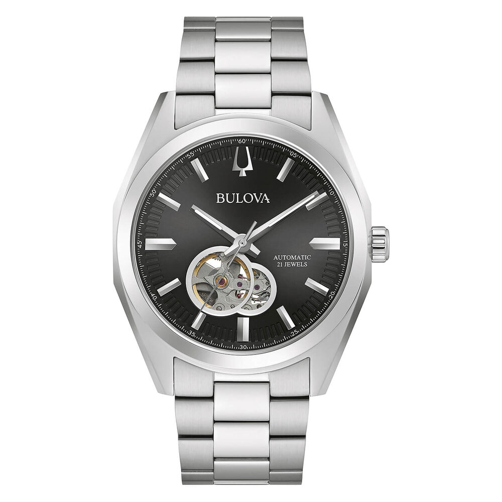 Bulova Surveyor Automatic 42mm Black Dial Bracelet Watch