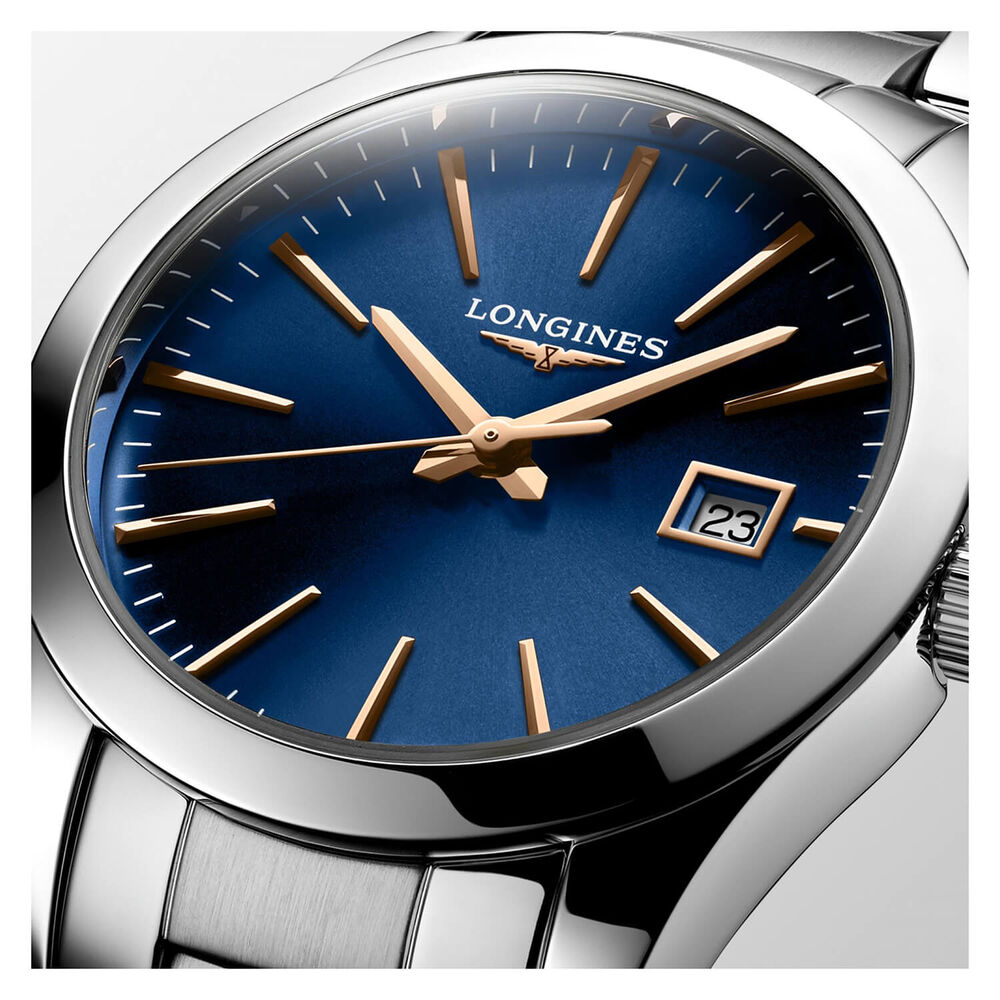 Longines Conquest Classic Blue Dial Steel 29.5mm Ladies Watch image number 4