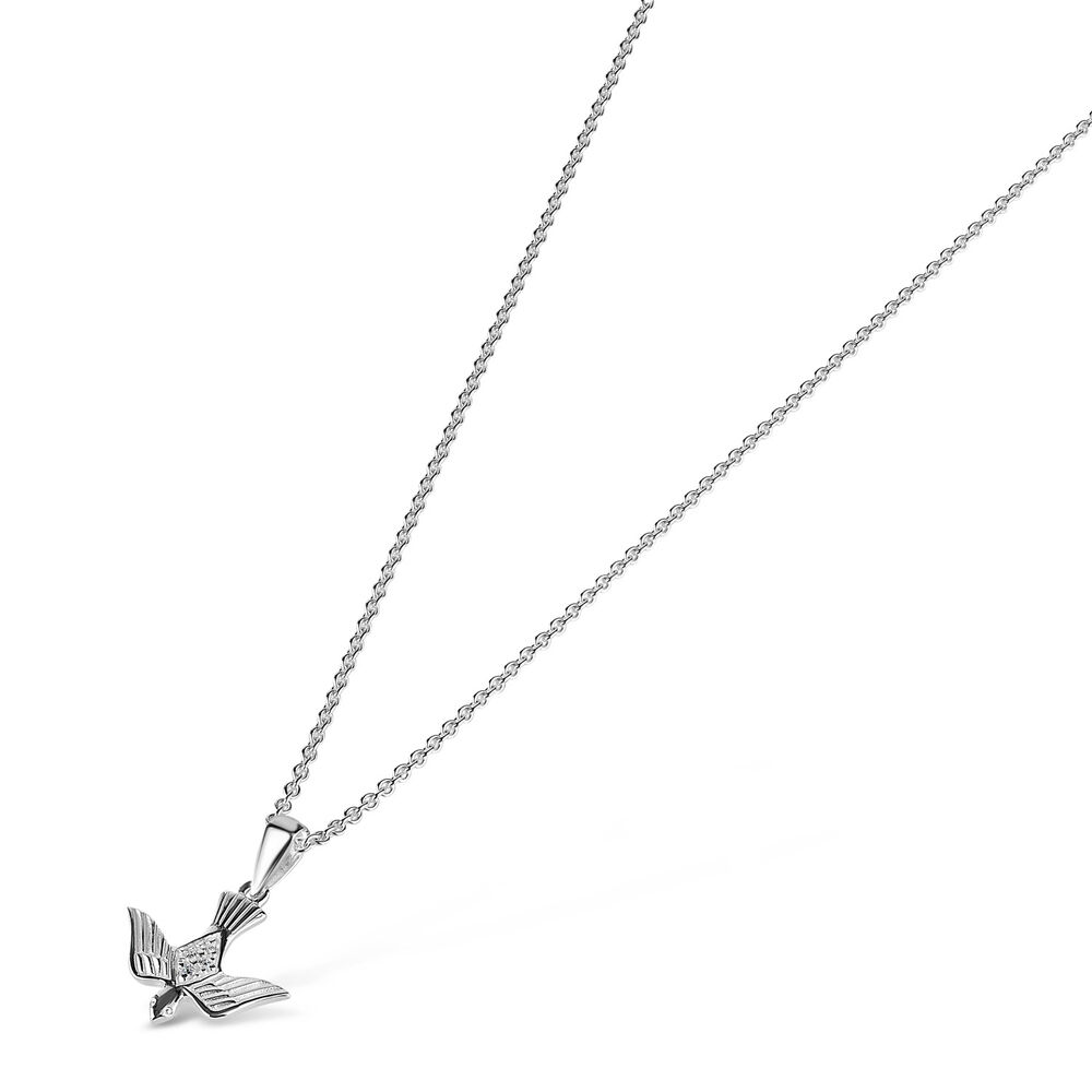 Sterling Silver Confirmation Dove Pendant (Chain Included) image number 1