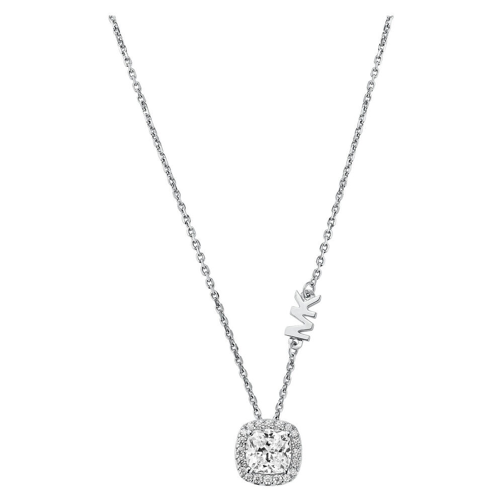 Michael Kors Silver Plated Brilliance Halo Pendant