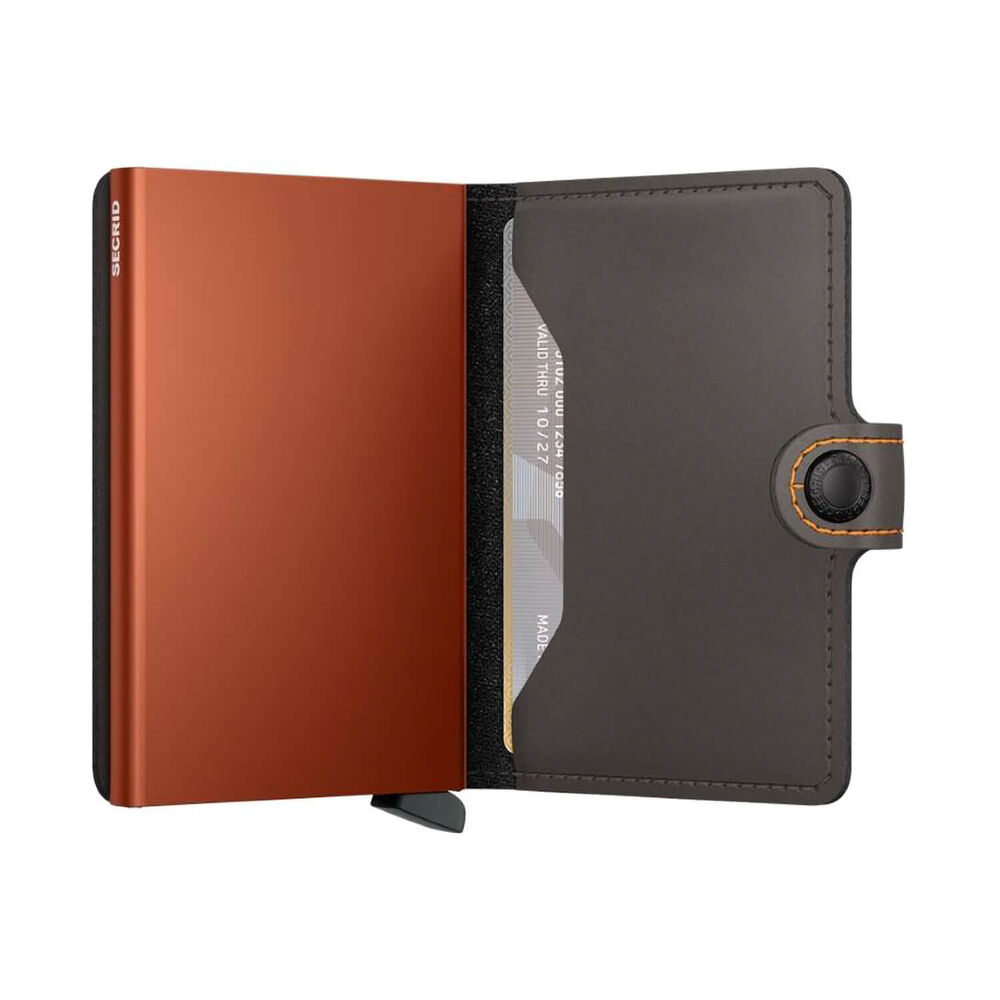 Secrid Matte Truffle & Orange Miniwallet image number 3