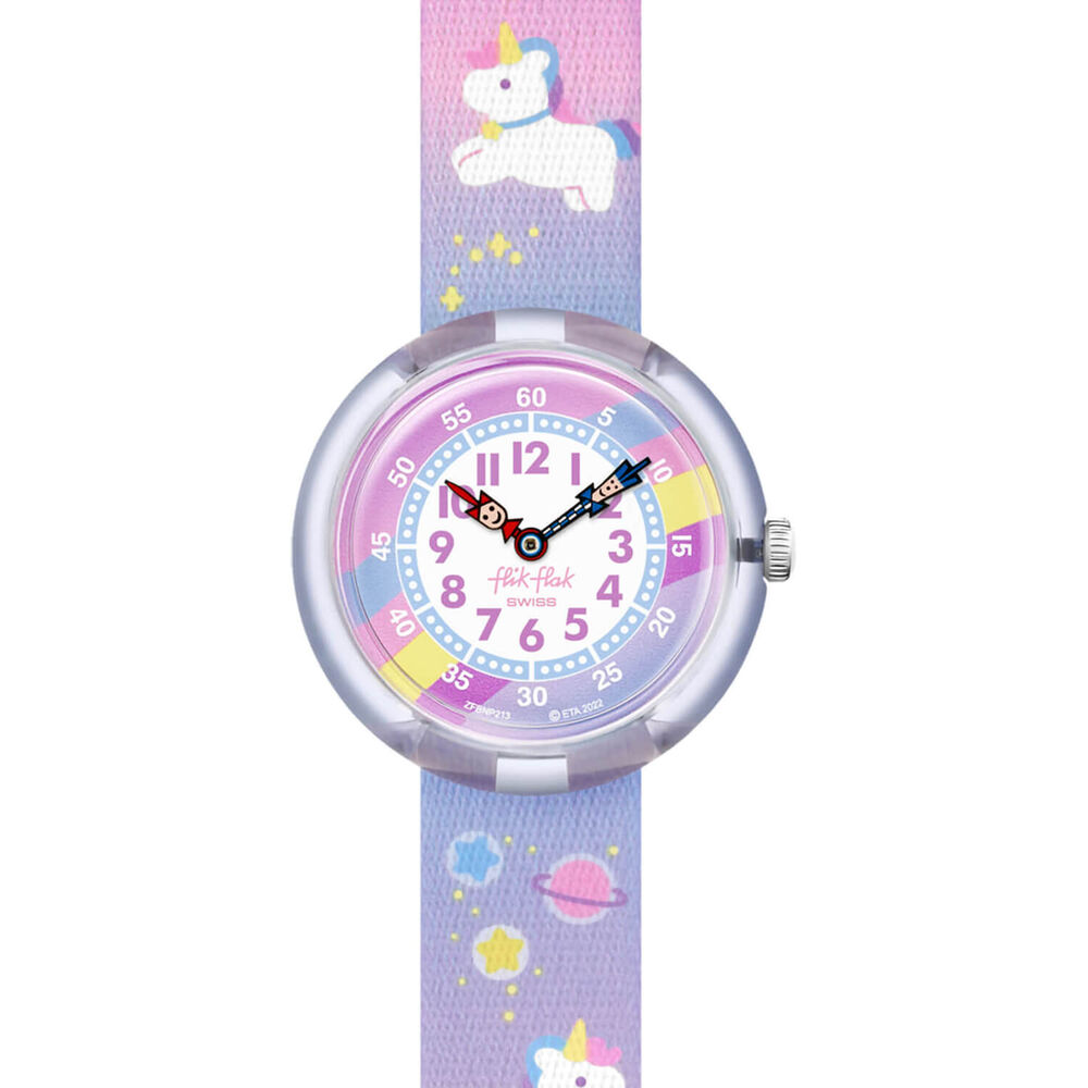 Flik Flak Cuddly Unicorn 30.60mm Quartz Kids Watch image number 1