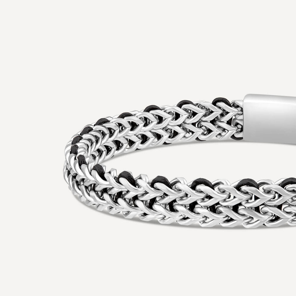 Men's Steel Chevron 8.5' Bracelet image number 1